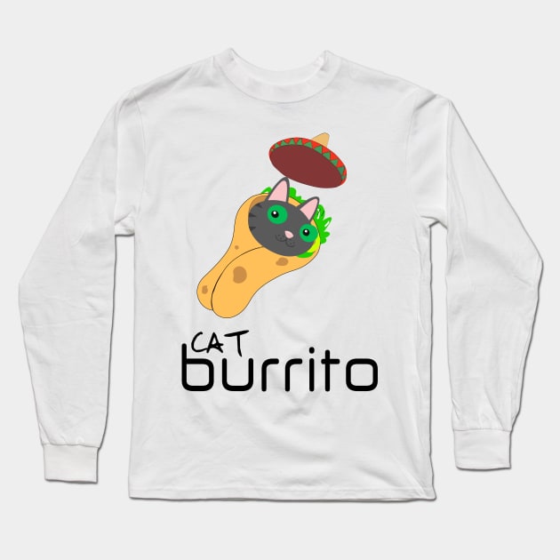 cat burrito Long Sleeve T-Shirt by jaml-12